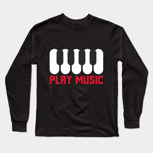 PLAY MUSIC Long Sleeve T-Shirt by TheAwesomeShop